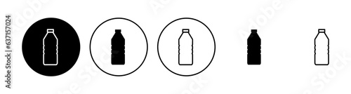 Bottle icon set. bottle vector icon