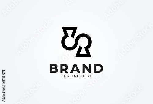 Infinity Keyhole Logo. infinity with keyhole combination. suitable for company, security and Real Estate logos. vector illustration