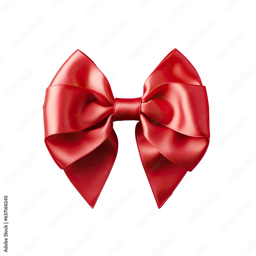 transparent background with a red satin bow transparent background with a red satin bow
