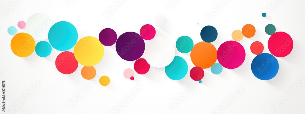 abstract background design with colorful circles