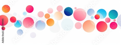 abstract background design with colorful circles