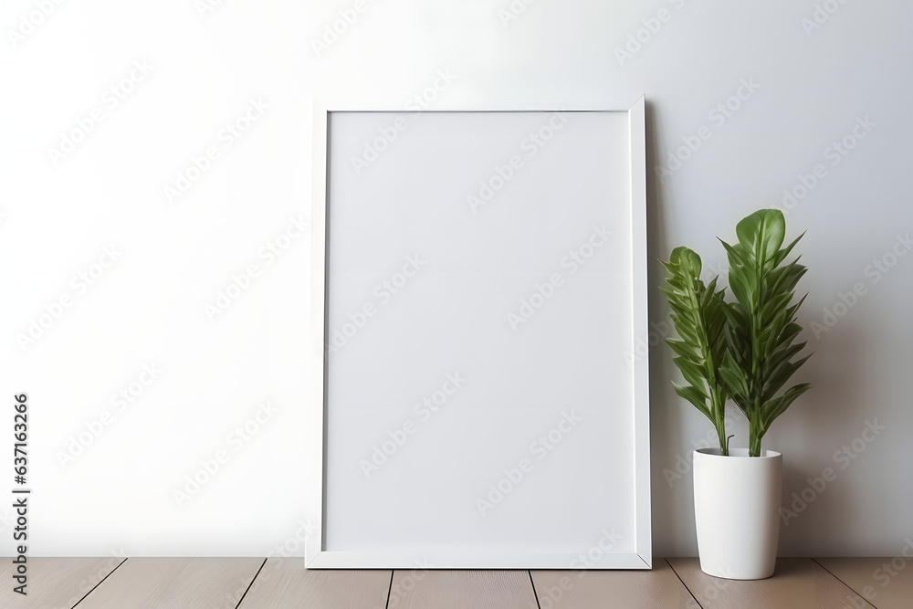 Stylish Frame Mockup Finesse, generative ai Stylish Frame Mockup Finesse, generative ai