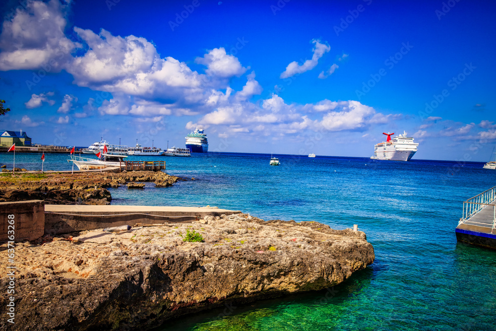 Beautiful scenic view of Cayman Island