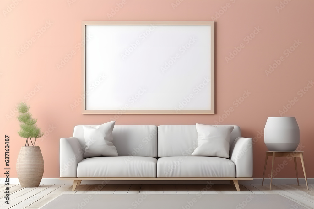 Contemporary Frame Mockup Grace, generative ai Contemporary Frame Mockup Grace, generative ai
