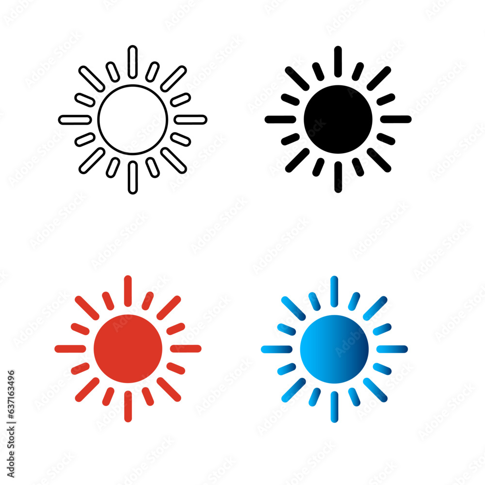 Abstract Sun Light Silhouette Illustration Abstract Sun Light Silhouette Illustration
