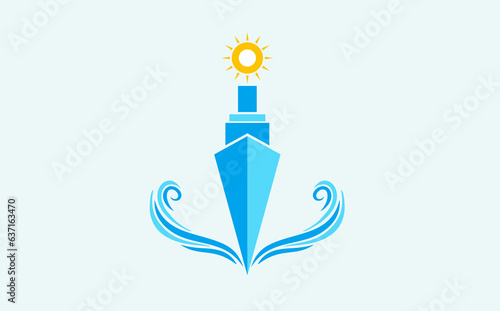 ship anchor sea logo