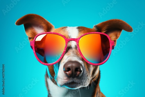 Summer-Ready Pup: Dog with Sunglasses