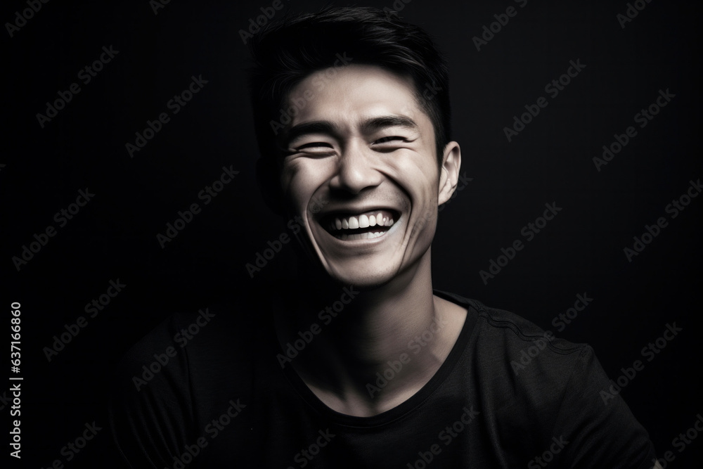 Obraz premium Man portrait studio (AI Generated) 