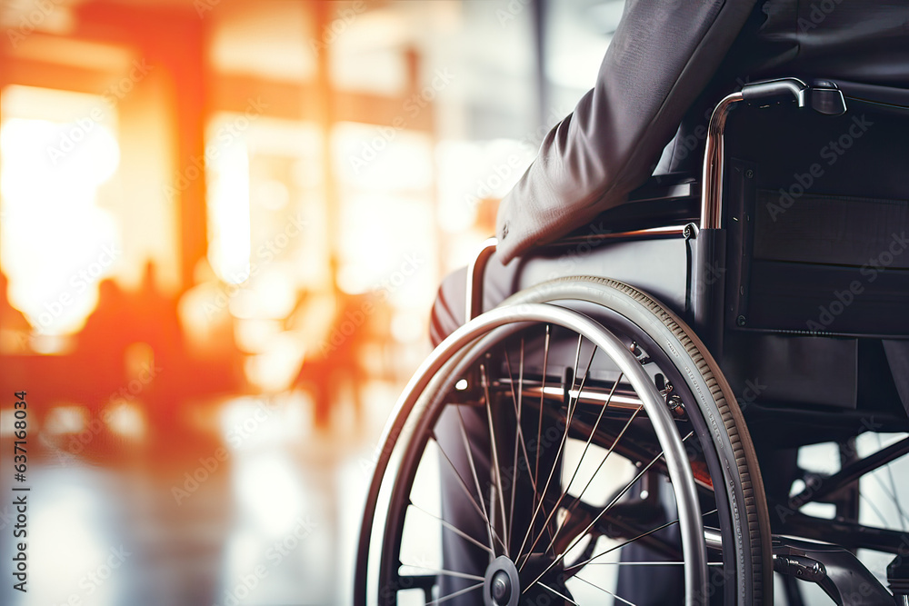 Person in a wheelchair (AI Generated) Person in a wheelchair (AI Generated)