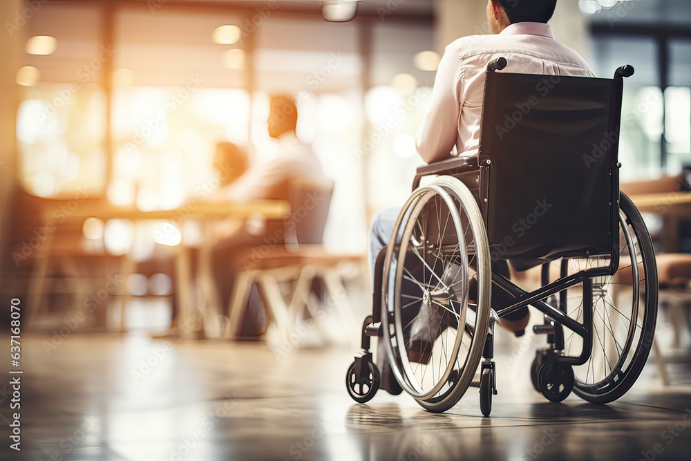 Person in a wheelchair (AI Generated) Person in a wheelchair (AI Generated)