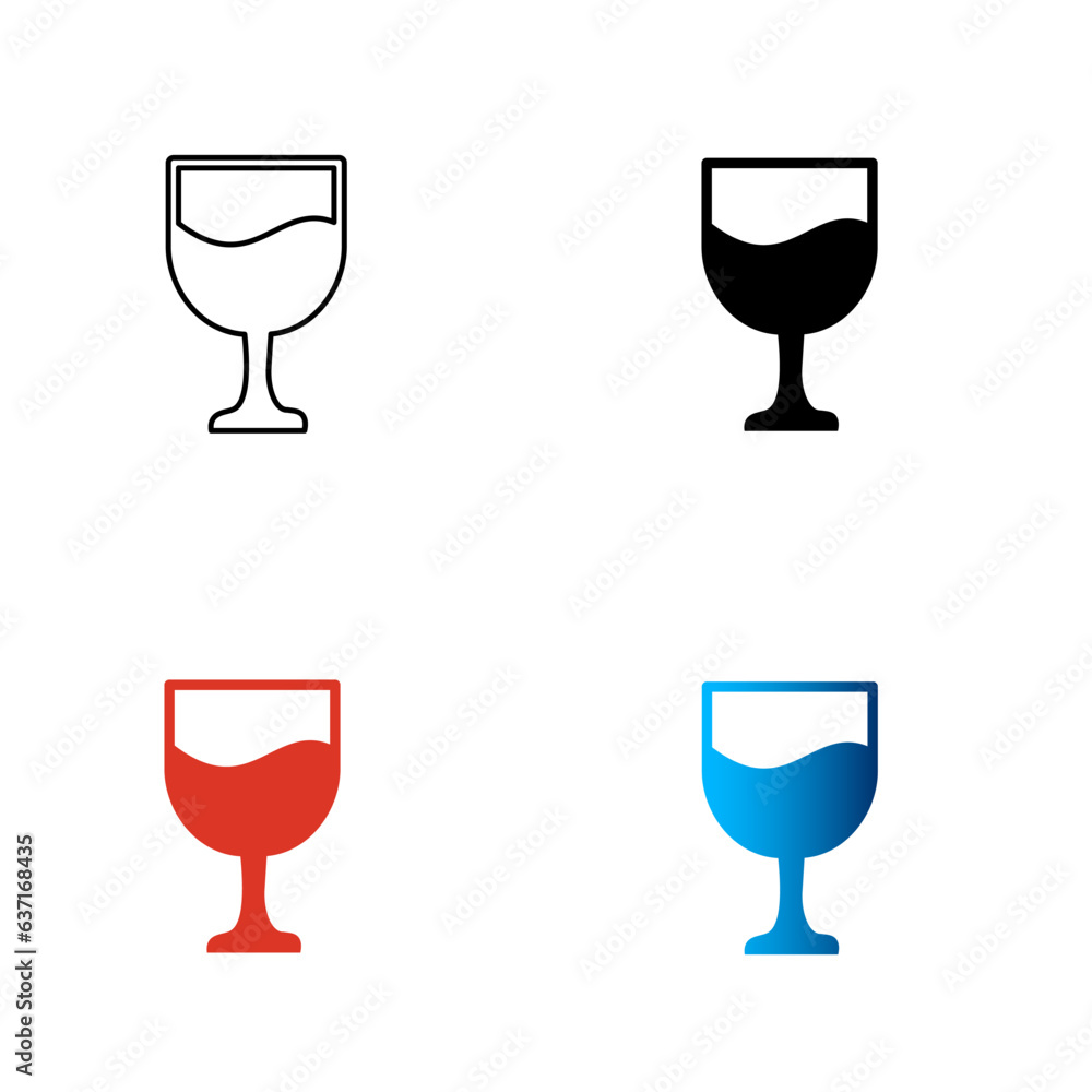 Abstract Glass Silhouette Illustration Abstract Glass Silhouette Illustration