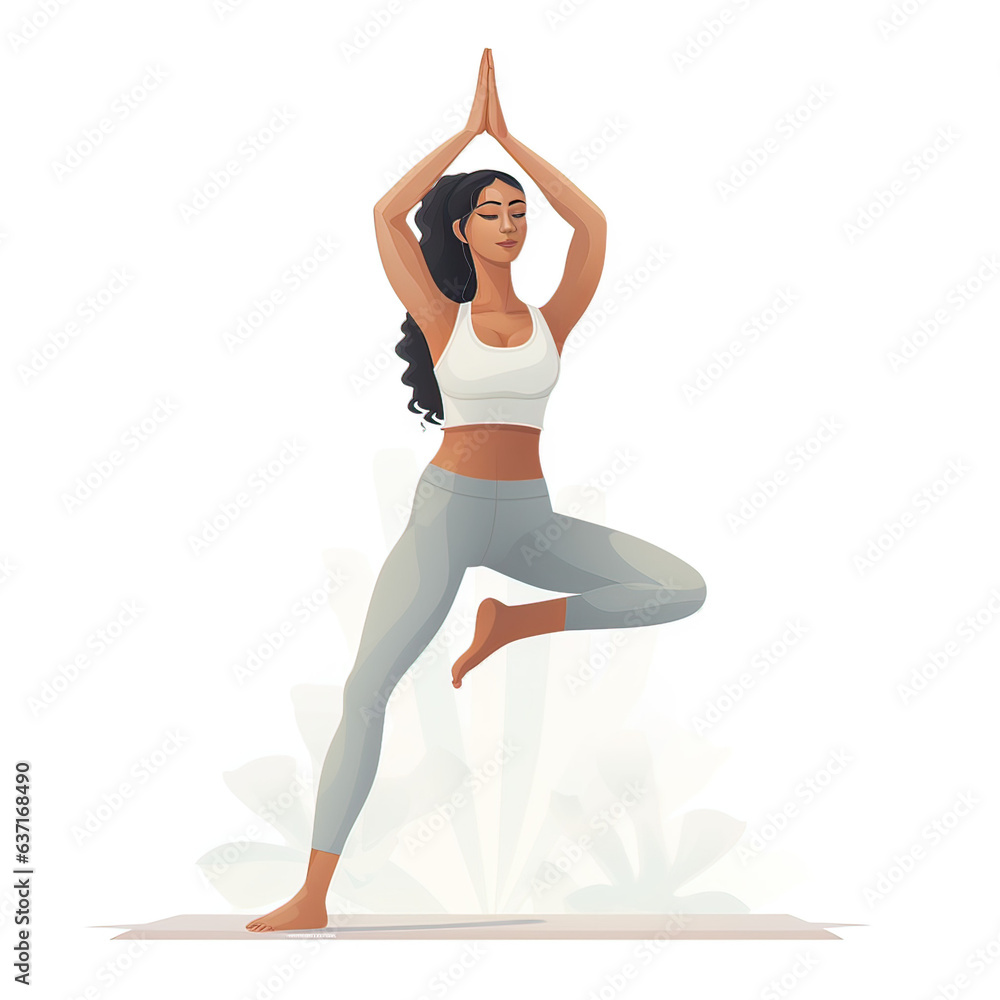 Yoga illustration (AI Generated) 