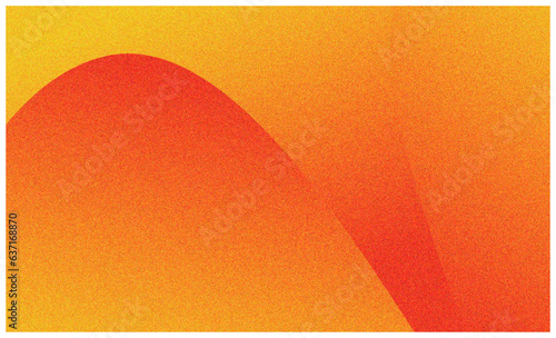 Abstract gradient color with noise grain texture orange yellow gradation, poster, banner, cover. Vector illustration
