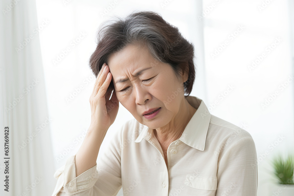 Woman having a headache (AI Generated) Woman having a headache (AI Generated)