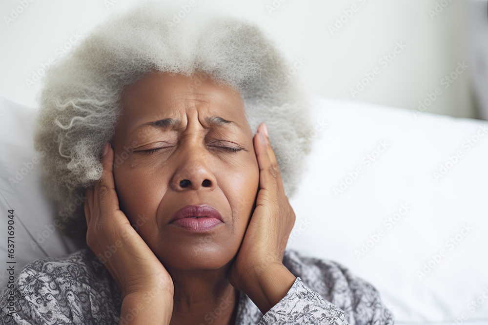 Woman having a headache (AI Generated) Woman having a headache (AI Generated)
