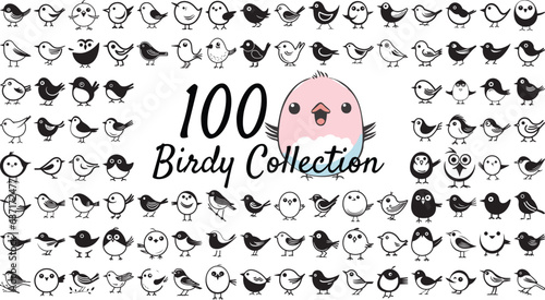 A 100 birdy icon collection 