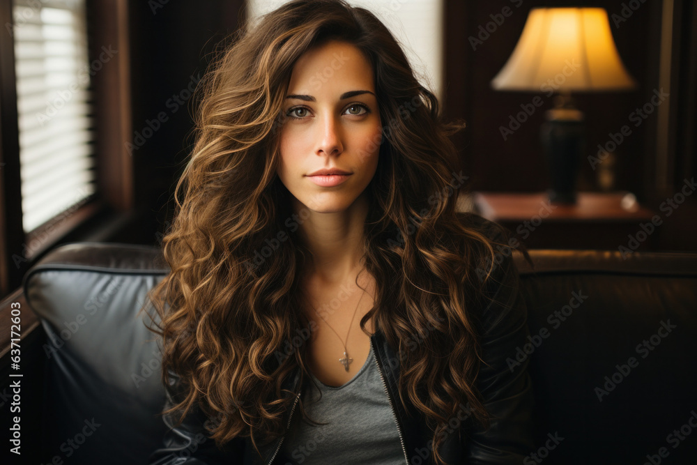 Portrait of a beautiful woman (AI Generated) 
