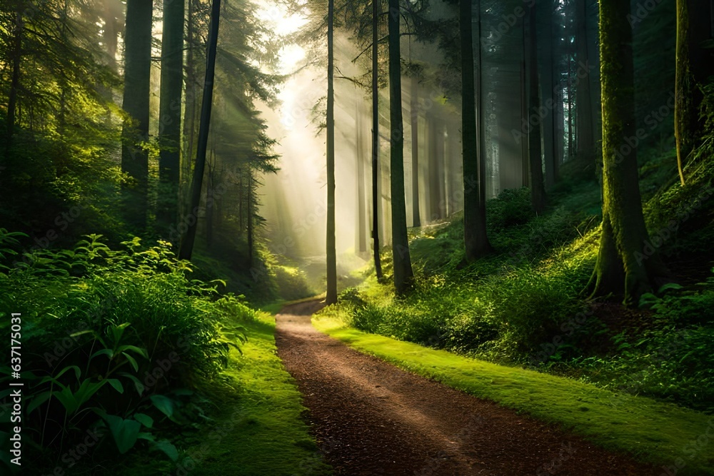 Obraz premium path in the woods