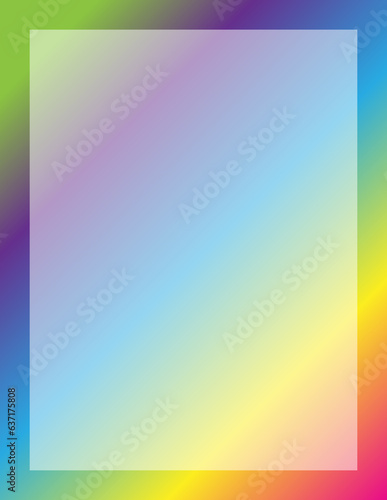 Pastel Rainbow Gradient Letter Template Background Image