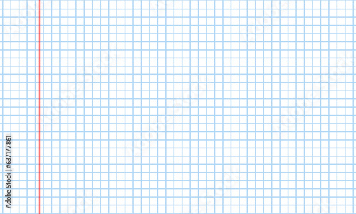 Blank white worksheet exercise book and back to school vector design.