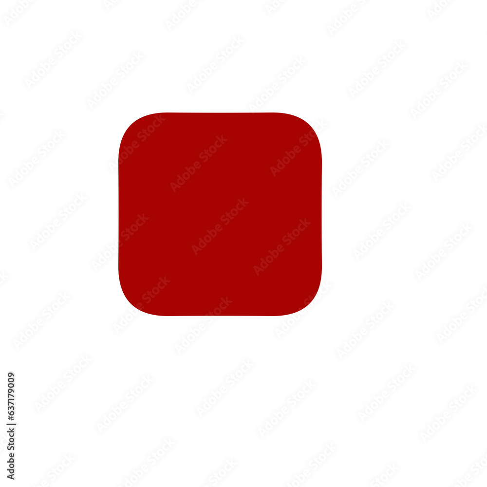 red square button isolated red square button isolated