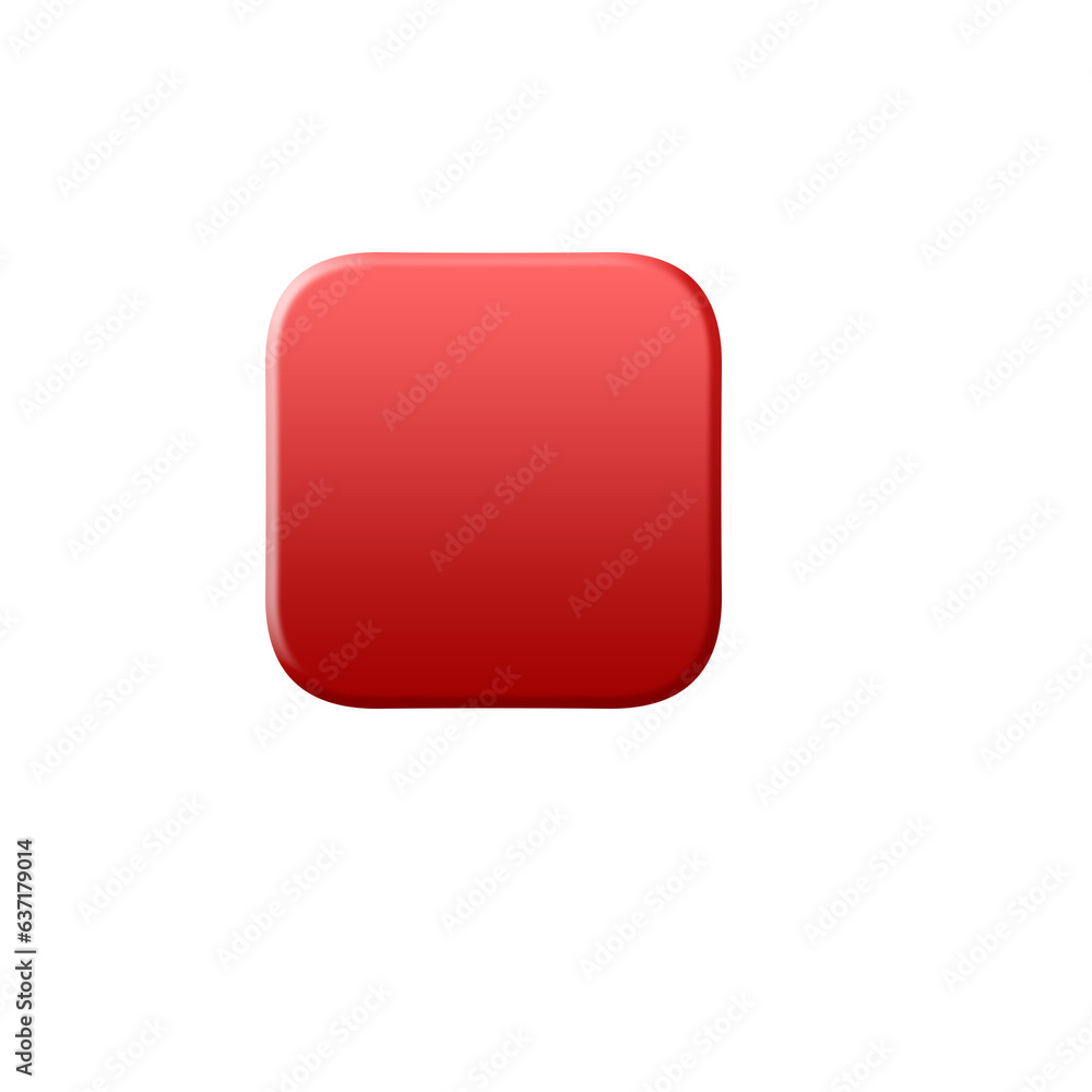 red button isolated on white red button isolated on white