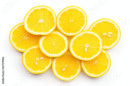 Nature refreshment. Juicy delight of citrus slices on white background isolated. Taste of sunshine