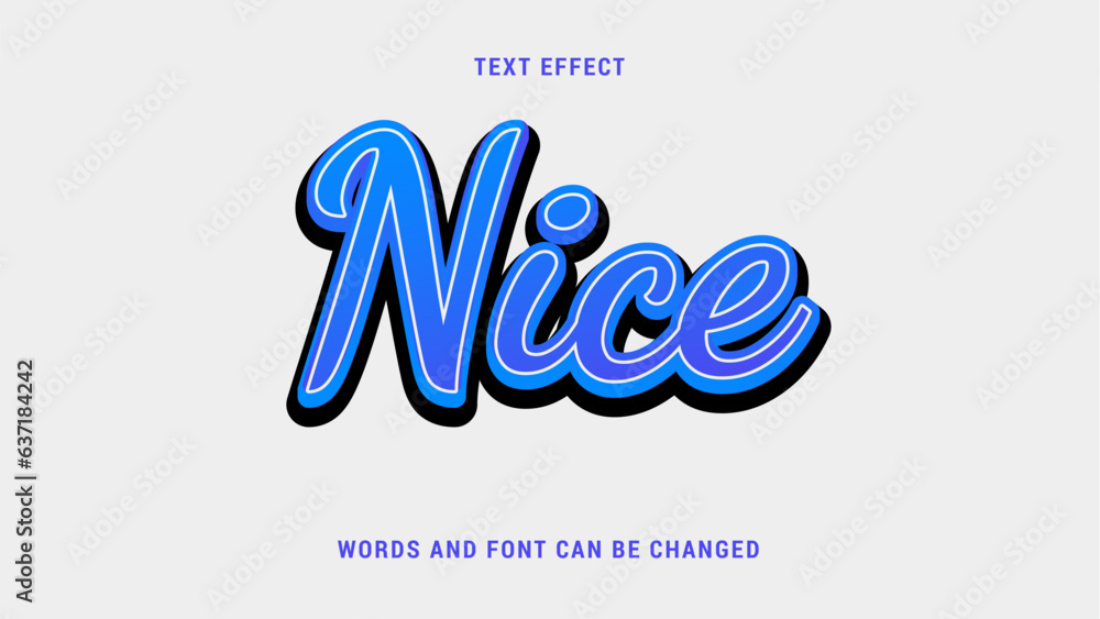 nice text effect editable eps cc nice text effect editable eps cc
