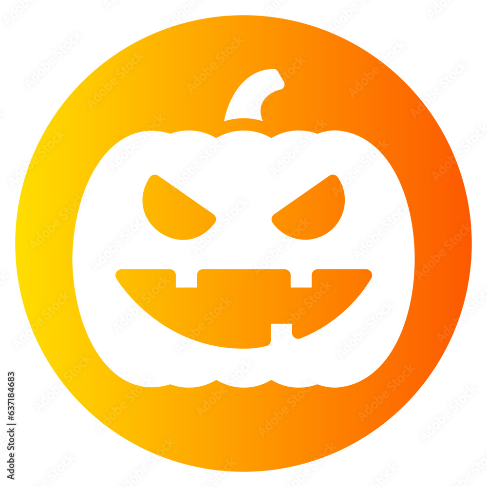 pumpkin gradient icon pumpkin gradient icon
