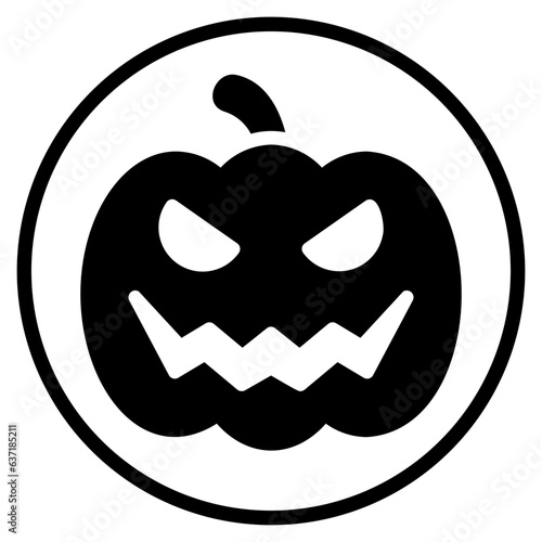 pumpkin glyph icon