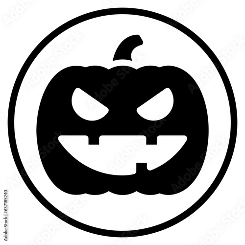 pumpkin glyph icon
