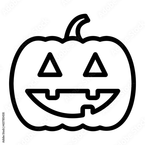 pumpkin line icon