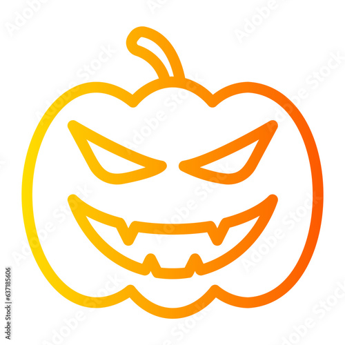 pumpkin gradient icon