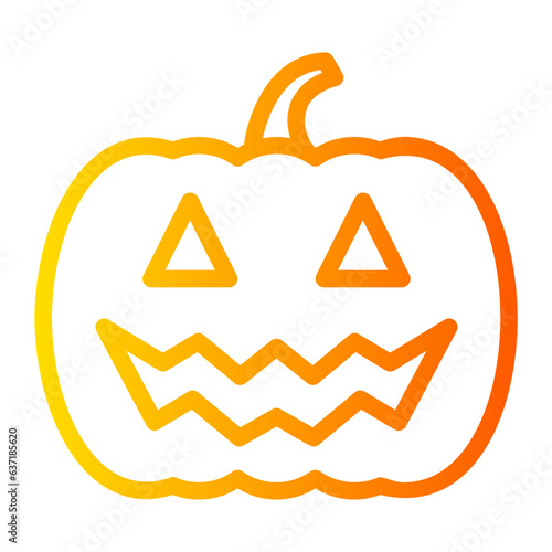 pumpkin gradient icon