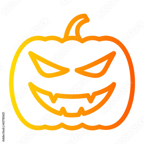 pumpkin gradient icon