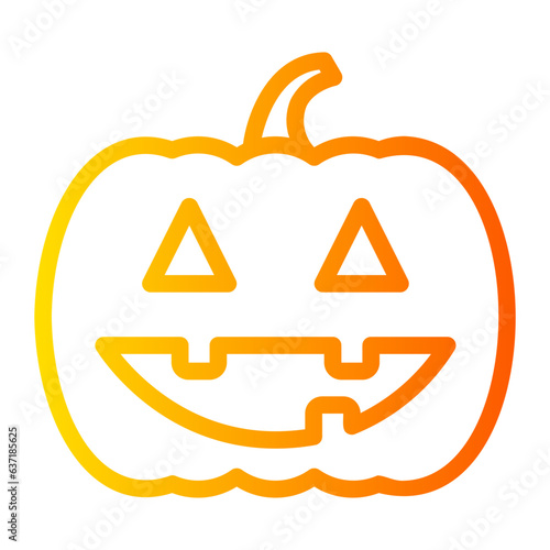 pumpkin gradient icon