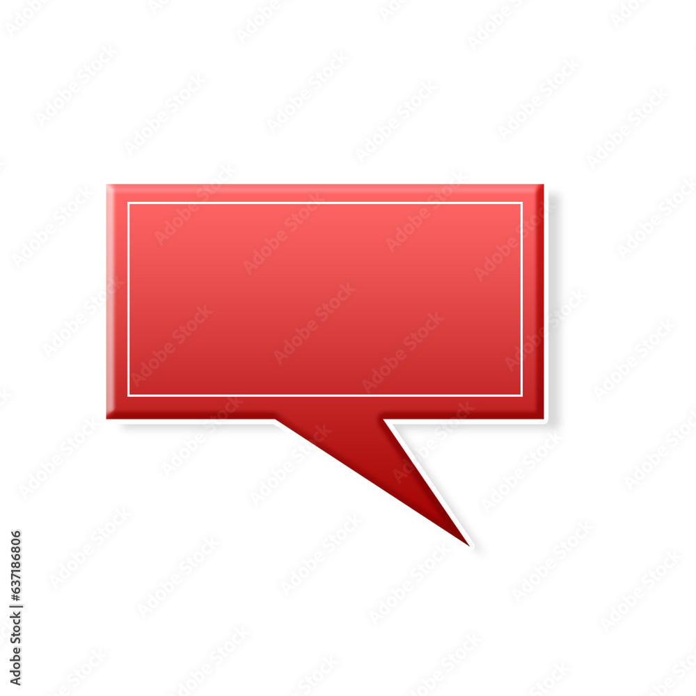 Fototapeta premium Speech Bubble. Talk bubble. Cloud speech bubbles collection. Vector