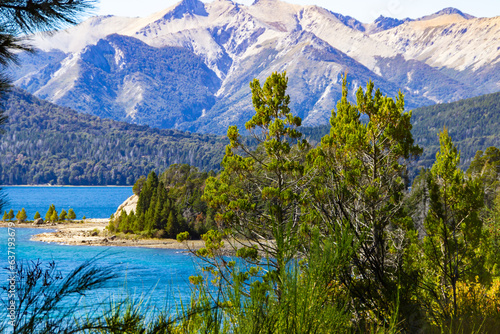Bariloche beautiful scenic views  landscapes  mountains and lakes Patagonia Argentina