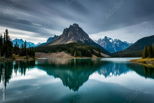 reflection in the lake generated Ai © kashif 2158
