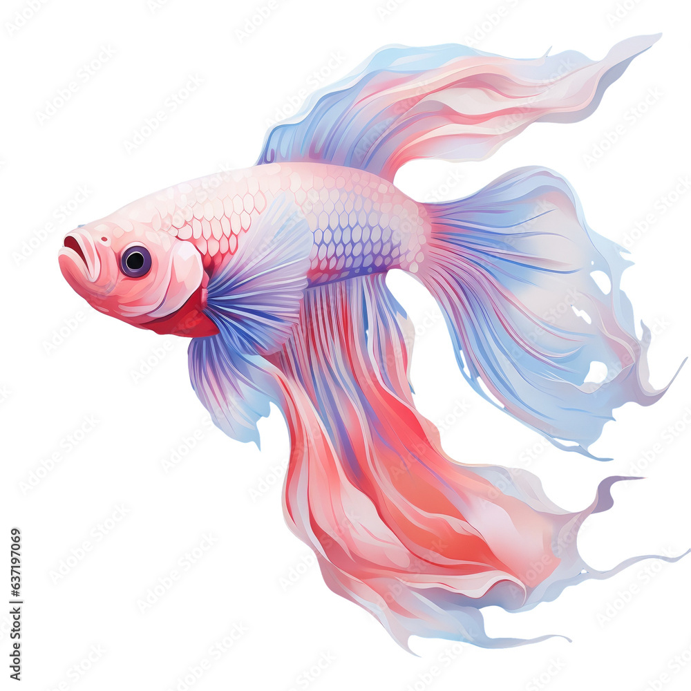 transparent background with isolated fighting fish transparent background with isolated fighting fish