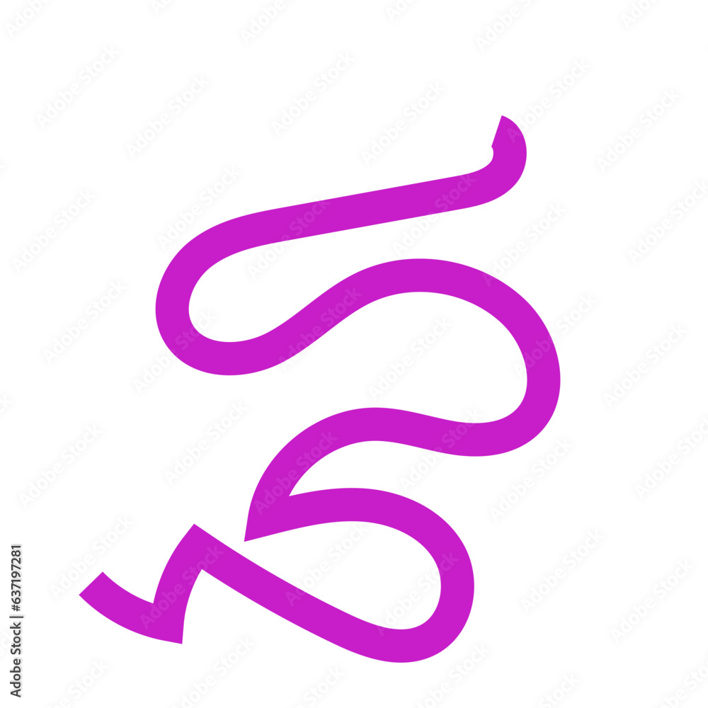 Purple squiggly line 