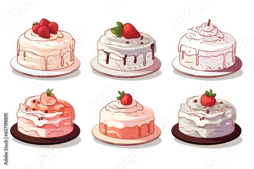multiple strawberry cake
