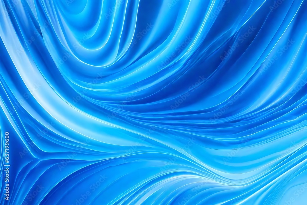 abstract blue background with lines and swirls - Generative AI abstract blue background with lines and swirls - Generative AI