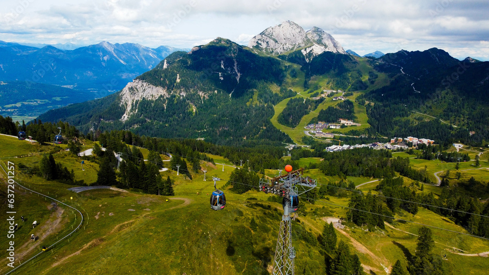 Nassfeld ski resort, mountains, Austria