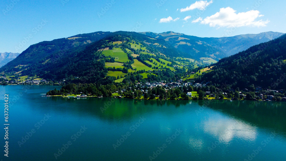 Zell am See, lake, mountains, Austria