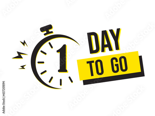 2 day to go last countdown icon. Two day go sale price offer promo deal timer, 2 days only, Countdown left days banner. count time sale. Vector illustration, number of days left badge for sale