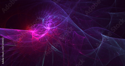 3D rendering abstract fractal light background