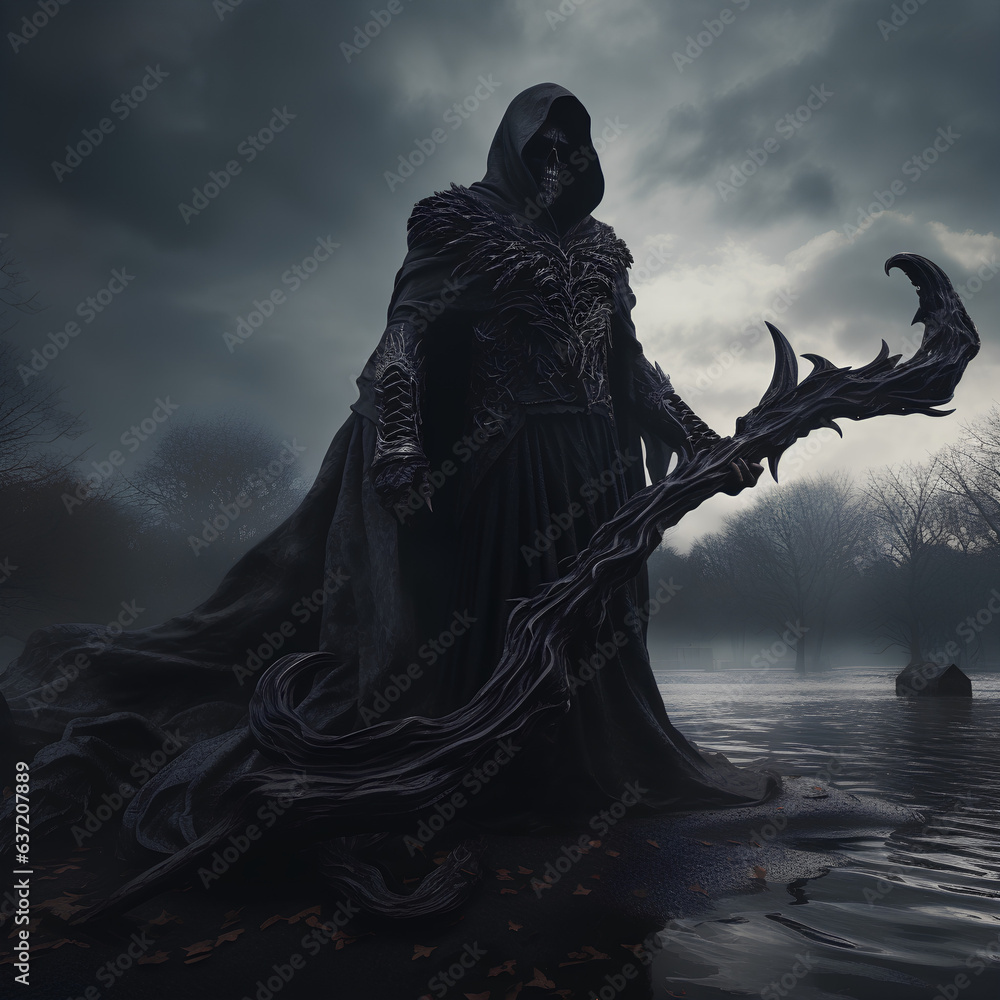 Grim Reaper from medieval dark age fantasy Grim Reaper from medieval dark age fantasy