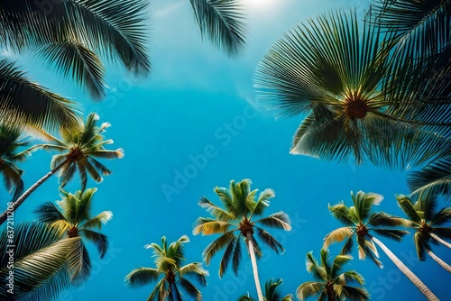 palm trees on the beach © MuhammadTalha