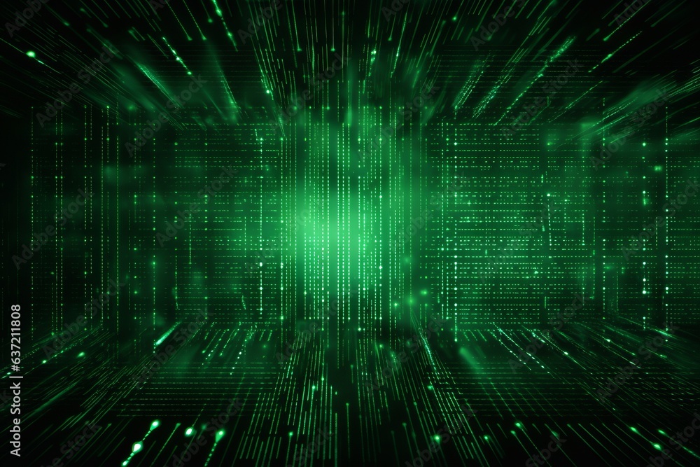 Green digital binary data on computer screen background. Matrix style Green digital binary data on computer screen background. Matrix style